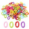 Plastic Chain Bird Toys for Parrots Caged Birds Li,Toys 100Pcs Plastic Bird C Clips Hooks Chain Links DIY Parrot Toys Mix Color