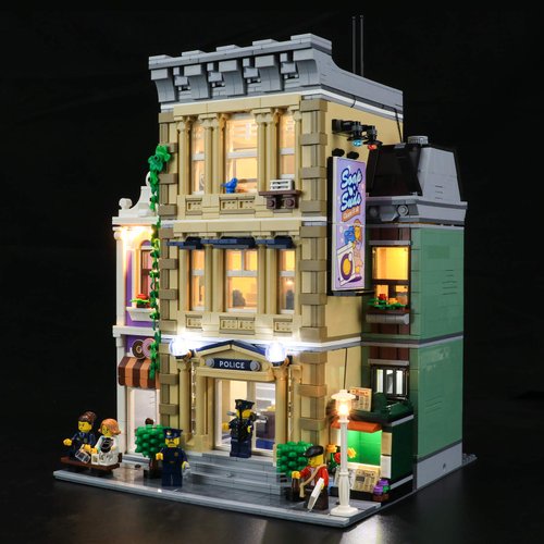 BRIKSMAX Led Lighting Kit for Police Station - Compatible with Lego 10278 Building Blocks Model- Not Include The Lego Set