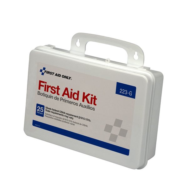 First Aid Only 223-G 25-Person Emergency First Aid Kit for Office, Home Improvement, and Construction with Gasket, 107 Pieces