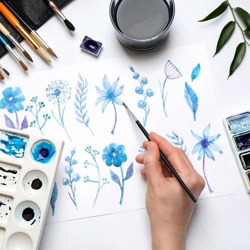 90 Pieces Watercolor Paper White Water Coloring Paint Paper Art Paint Paper for Kids Students Watercolorist Beginning Artists(4 X 6 Inch)