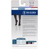 Truform Women's 15-20 mmHg Compression Dress Socks with Cable Pattern, White, Medium (Pack of 2)