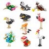FunMax 10 Pack Cute Animal Birds Theme Building Blocks Set Toys (309pcs/set) Party Favors for Kids,Cartoon Bricks Figures for Christmas Halloween Classroom Prizes, Easter Gifts for Boys Girls Ages 6+