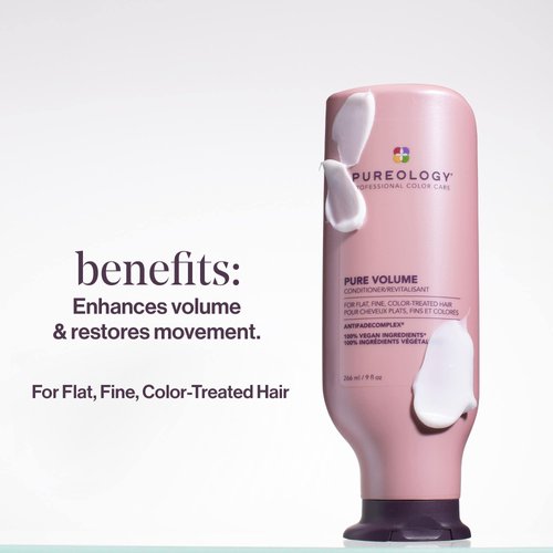 Pureology Pure Volume Conditioner | For Flat, Fine, Color Treated or Natural Hair | Adds Volume & Body | Lightweight Conditioner | Sulfate Free Conditioner| Vegan