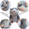 Himeeu Pet Talking Hamster Toy Animal Talking Toys Repeats What You Say Interactive Plush Toys for Boys and Girls