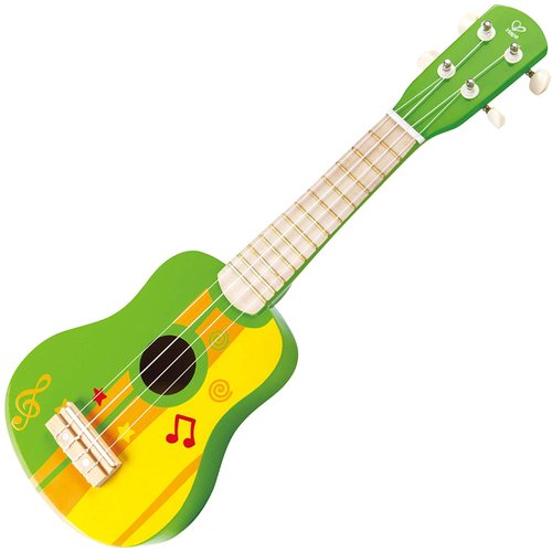 Hape Toy Guitar Wooden Ukulele Instrument for Kids - Green