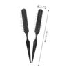Wire Hair Brush 2pcs Detangling Steel Bristle Hair Brush Tail Scalp Teasing Massage Comb Backcombing Wig Rat Scalp Comb