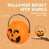 TOY Life Halloween Toys Prefilled Pumpkins Buckets Halloween Party Favors for Kids Bulk, 162Pcs Halloween Pinata Stuffers Halloween Bucket Goodies Bag Halloween Prizes Trick or Halloween Treats