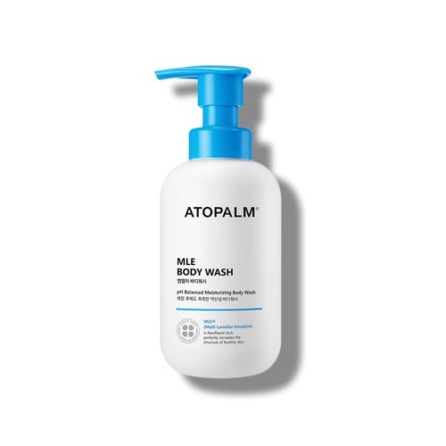 ATOPALM MLE Body Wash 10.1 Fl. Oz., 300ml, Gentle Body Wash, Hypoallergenic Cleanser for Dry Sensitive Skin with Cica Extract, Sulfate-Free, Paraben-Free, Moisturizing Cleansing Foam, Kbeauty