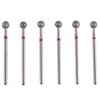 MZCMSL 6pcs Pro Diamond Ball Bits,Cuticle Drill Bit Set for Russian Manicure,3/32 Shank efile Bit (φ5.0mm)
