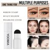 YOOMIA Eyebrow Stamp Stencil Kit Waterproof Brow Stamp Shaping Kit Long Lasting Hairline Shadow Powder(Blond)