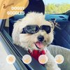 Enjoying Dog Goggles/Sunglasses Small Breed Outdoor UV Protection Dog Sunglasses for Small Dogs Eye Protection Anti-Fog/Wind/Dust/Snowproof Puppy Glasses, Black