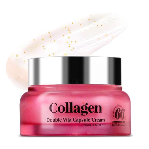 MEDIPICKME Collagen Jelly Cream- Niacinamide & Freeze-Dried Hydrolyzed Collagen - Boosts skin's barrier Reduce Wrinkles Cream,Lifting Face Moisturizer With Collagen Made Of Vitamin 1.69 Oz