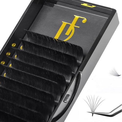 DF Eyelash Extension Easy Fan Volume Lashes 0.05mm D Cur 8-15mm Volume Lash Extensions Rapid Blooming Self Fanning Dream Flower Lash Extension