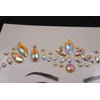 glow in the dark face gems stick on face jewels festival rave outfit mermaid rhinestone diamond pastie fluorescent body glitter jewels halloween face makeup (tp319 around eyes)