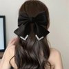 JKQBUX French organza hair bow clip Fashion crystal Bow Barrettes Hair Bow Clip Hair Accessories for Women Girl Wedding Party Christmas 1PC