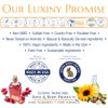 Luxiny Natural soap for women, 3 Pk Handmade castile soap bars include: tea tree soap bar with a hint of mint, Rosemary Lavender soap, & Spearmint Eucalyptus soap - bath soap is palm oil free & vegan