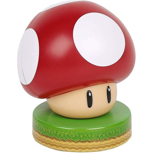 Paladone Super Mario Bros. Mushroom 3D Night Light - Decorative Lamp Collectible