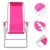 Toyvian 3Pcs Miniature Foldable Beach Chair Dollhouse Furniture Mini Deck Chair Longue Deck Chair Mini Furniture Accessories Accessories Rosy 3