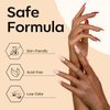 modelones 4 in One Nail Glue with Gel Top and Base Coat Gel Nail Kit, No Wipe Base Coat Long Lasting Glossy Top Coat 3Pcs Gel Nail Glue for Nail Tips, Blooming Gel, Rhinestone Glue