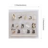 NAIL ANGEL 11Sheet/Set Nail Art Adhesive Sticker with Crystal Gem Rhinestones 3D Charms Nail Art Decoration (10252)