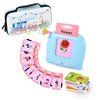 Preschool Audible Talking Flash Cards Electronic Early Education Machine with 112pcs Cards Double-Side Sight Words Learning Resource Interactive Toys Flashcard Toddlers Age 1-6 Years Gift Box (Blue)