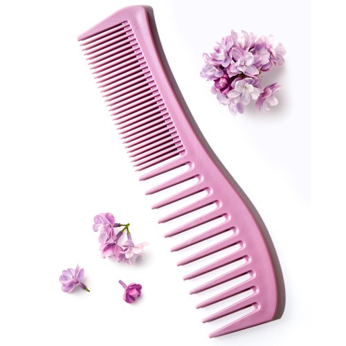 Detangling Hair Comb for Women - 2-Sided Gentle Styling Comb With Wide and Fine Teeth - Condition...