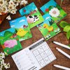 36 Pcs Farm Animals Mini Activity Books for Kids DIY Game Books Set with Cows Pigs Chickens Duck Sheep Patterns Mini Coloring Book Party Favors Goodie Bags Stuffers Classroom Back to School Supplies