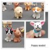 SAFIGLE 54 Pcs Artificial Dog Simulation Puppy Figure Dog Party Miniature Garden Dogs Puppy Toys for Kids Children Party Favors Small Dog Figurines Dog Party Favors Pomeranian Resin Child