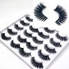 False Eyelashes 3D Faux Mink Lashes Pack Dramatic Fluffy Thick Volume Full Cross Soft Reusable Handmade Fake Eyelashes 10 Pairs Pack by Lifernilash (LFN5D02)