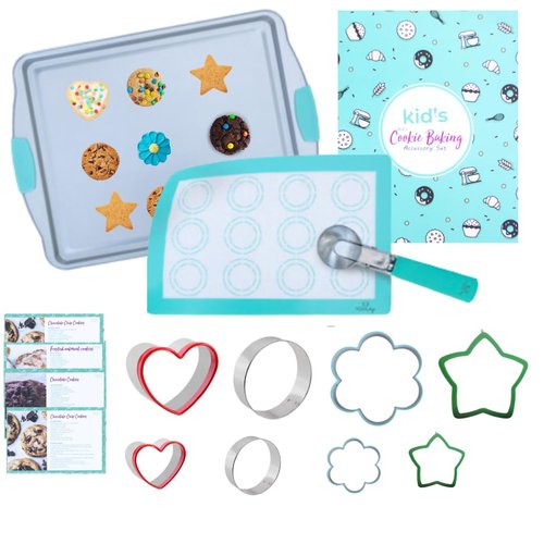 Tovla Jr. Cookie Baking and Cooking Gift Set for Kids - Cooking Supplies for The Junior Chef - Kids' Baking Set for Girls & Boys - Real Accessories & Utensils for The Curious Child