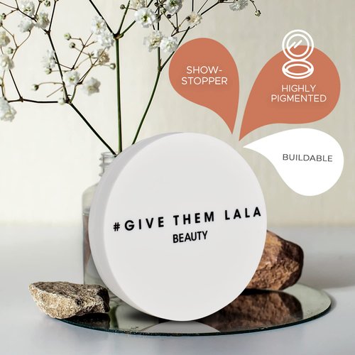 Pressed Highlighter By Give Them Lala- Highly Pigmented Powder Highlighter For Inner Corners, Cheekbones & Lips- Buildable Face Highlighter- Gluten-Free, Cruelty-Free & Vegan, Made In USA (Showstopper)