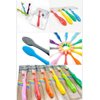 TheTwelve Kids Toothbrush for 3-8 Years Rainbow Colors and Packs 12 PACK