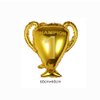 Morndew 5 PCS Basketball Golden Champion Trophy Five-pointed Star Foil Balloons for Birthday Party Baby Shower Wedding Party Celebration Party Decorations