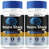 (2 Pack) Neuro Sharp Brain Supplement, NeuroSharp Capsules Memory and Focus Premium All Natural Nootropic Blend Advanced Support, Neuro Sharpe Brain Booster Pills Cognitive Function (120 Capsules)