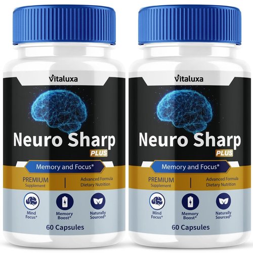 (2 Pack) Neuro Sharp Brain Supplement, NeuroSharp Capsules Memory and Focus Premium All Natural Nootropic Blend Advanced Support, Neuro Sharpe Brain Booster Pills Cognitive Function (120 Capsules)
