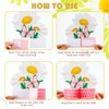 Hotop 9 Pcs Daisy Flower Birthday Party Decorations Daisy Butterfly Honeycomb Centerpieces 3D Daisy Centerpieces for Tables Pink Daisy Table Toppers Boho Groovy Party Decorations Girl Baby Shower