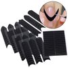 MOLILON 1188pcs French Tip Nail Stickers Moon V-Shaped Nail Design Stickers French Tip Nail Guides French Manicure Strips Nail Stencil for Nail Art Easy French Tip Nail Tool (Black, 36 Sheets)