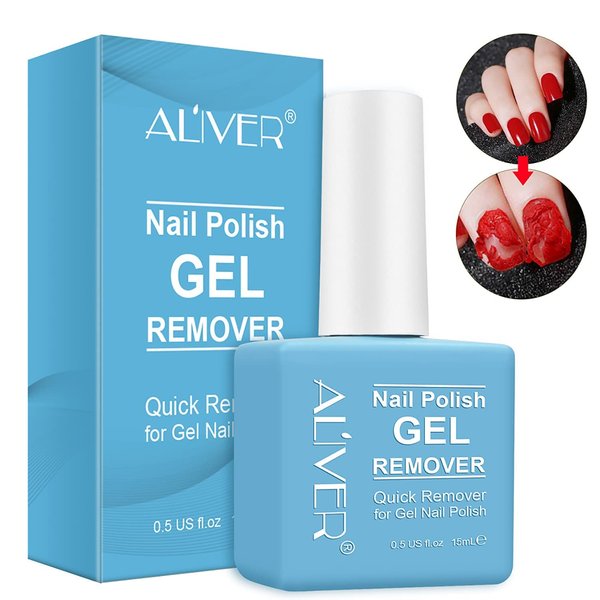 Gel Nail Polish Remover 1pcs, Professional Gel Polish Remover for Nails, No Need for Foil, Quick & Easy Polish Remover In 2-3 Minutes, No Need Soaking Or Wrapping-15ml