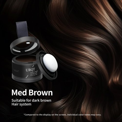 Magic Hairline Powder, Instantly Conceals Hair Loss, Natural Hairline Coverage, Hair Fibers for Thinning Hair, Root Touch Up Hair Powder for Women & Men, Root Cover Up Hair Powder (Medium Brown)