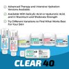 CLEAR 40, 40% Urea Gel, 8 oz w/Tea Tree & Coconut Oil, Aloe Vera Extract, Works on Calluses & Corns, Moisturizes & Softens Cracked Heels, Feet, Elbows, Hands, Nails, Superior Hydration to Urea Creams