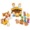 Nativity Set for Kids, Toddlers, Children, Christmas Story 25 Piece Sets & Figures Nativity Scene for Little Girls Boys Ages 1 2 3 4 5 6+ at Home, Sunday School, Soft Material Baby Bath Toys Playset