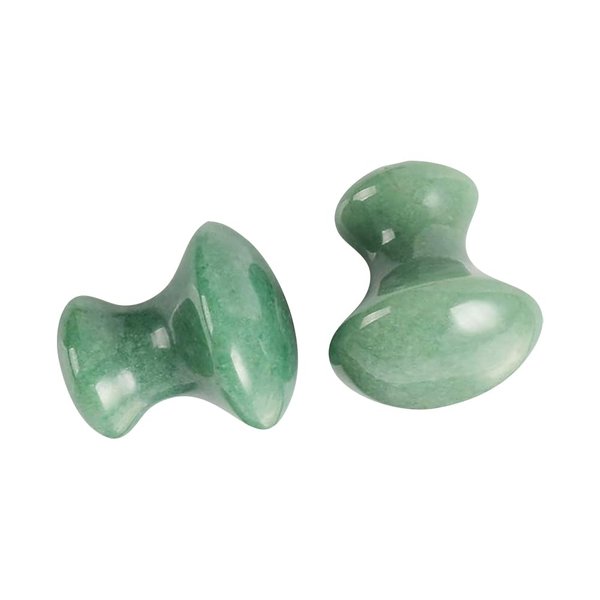 2 Pcs Gua Sha Facial Tools Scraping Massage Board Mushroom Face Jade Stones Beauty Massager Scraper for Skin Caring Spa