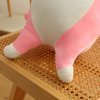 WUYU Lovely Plush Cat Doll Cute Cartoon Soft Stuffed Kitten Pillow Long Throw Sleeping Pillow Doll Toy Gift for Kids Girlfriend Multiple Size (Pink,50cm/19.6in)
