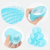 AUEAR, 12 Pack 2.1 Inch Self Grip Hair Rollers Curlers Salon Hair Curler Roller for Medium Hair Bangs Volume DIY Hairstyle Light Blue