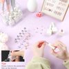 ANGNYA 2 Set Nail Stands for Press On, Heart-shaped Nail Holder for Painting Nails with Reusable Adhesive Putty Clay Strong Magnetic Nail Display Art Stand for Painting Nails