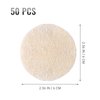 Frcolor 50 Pcs Loofah Face Pads Exfoliating Loofah Sponges Makeup Remover Reusable Soft Facial Skin Care Scrub Wash Pads