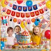 Pirese Carnival Theme Party Decorations, Circus Party Decorations, Carnival Birthday Party Decorations, Circus Birthday Party Supplies | Carnival Banner | Circus Banner | Carnival Balloons Decor