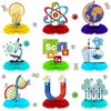 Fainne 9 Pieces Science Party Decorations Science Theme Honeycomb Centerpieces 3D Table Decorations Table Toppers for Science Party Chemistry Party Supplies Lab School Decorations, 9 Styles