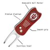Mobile Pro Shop Switchblade Divot Repair Tool with Logo Printed Removable Magnetic Ball Marker-Best Divot Fixer (Indiana Hoosiers)