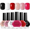 OpenLive Nail Polish Set 6 Colors Multi colour Quick Drying Nail Polish, Black White Red Pink Collection Gifts for Women